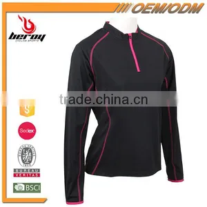 Breathable and Quick-dry Blank Fitness Jersey Gym T-shirt for Ladies thumbnail-2