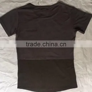 Black Tailored Fitting Men Pocket Two Tone T Shirts thumbnail-2