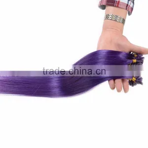 Indian Hair Flat Tip Extension, Pre-bonded Hair Extension, thumbnail-6
