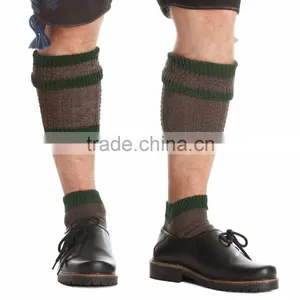 Bavarian Calf Socks Brown-green thumbnail-2