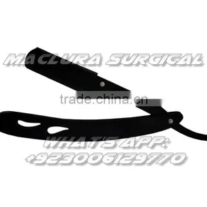 CS-102 Matte Black Folding Straight Razor, Shavette thumbnail-1