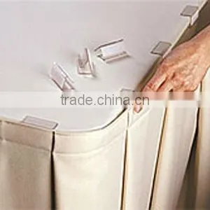 Party Polyester Table Skirt Event Table Skirt Wedding Table Skirting thumbnail-1