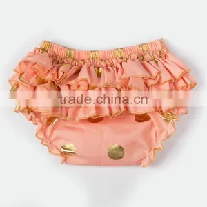 Wholesale New Arrival Cute Baby Bloomers With Golden Polka Dots Toddlers Shorts MC6011503 thumbnail-3