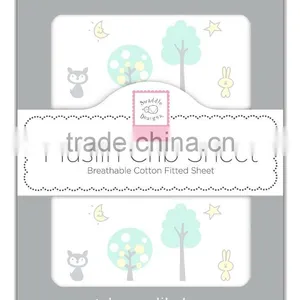 Muslin Cotton Crib Sheet of Aden Anais Quality thumbnail-5