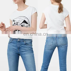 Latest Fashion Clothes Designing Wholesale New Pattern White t Shirts thumbnail-1