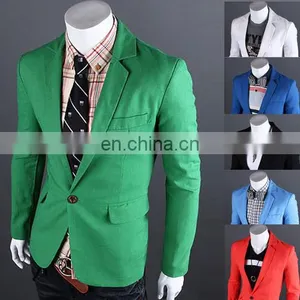 2017 Latest Fashion Western Formal Wear For Men Six Color Casual Slim Fit One Button Suit Blazer Coat Jackets thumbnail-2