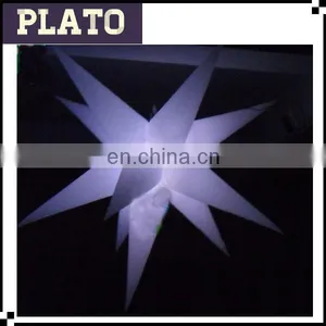 Custom Hanging Inflatable Star Balloon With Led Light for Party Decoration thumbnail-1