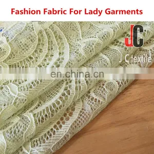 Shaoxing AL004 JC Soft Lace Fabric Wholesale Nylon Spandex Lace thumbnail-1
