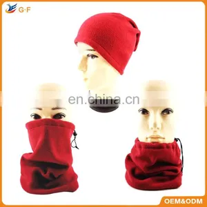 Knitted Polar Fleece Multifunction Beanie Winter Neck Warmer Outdoor Hat thumbnail-1