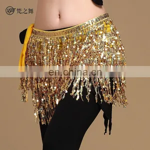 Y-2059 Indian Multy Color Sequins Tassel Belly Dance Hip Scarf thumbnail-1