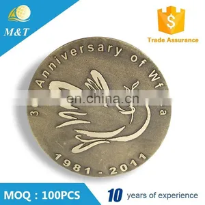 Custom Metal Antique Copper Die Casting Coin thumbnail-1