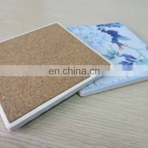 Hot Sale Cheap Custom High-quality White Water Absorbent Ceramic Coaster thumbnail-5