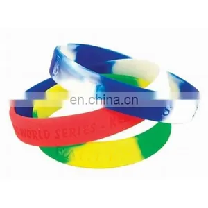 Custom Promotional Colorful Silicone Rubber Bracelet thumbnail-1