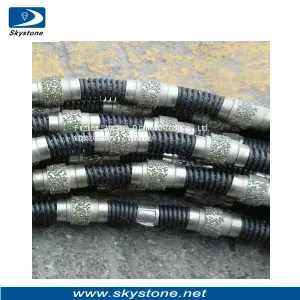 Diamond Wire Saw for Marble and Limestone Quarry Fixed by Spring thumbnail-1