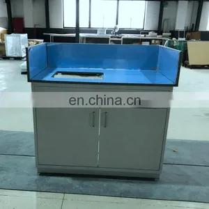 Lab Furniture Steel Work Bench Chemical Resistant Table Workbench With Cabinets thumbnail-4