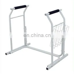 HDPE Easy Lock CE Patient Toilet Seat Commode Safety Arm Rest Frame for the Elderly thumbnail-2