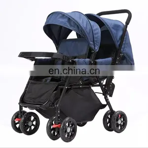 Twin Lightweight and Compact Baby Stroller Foldable Infant Pram Pushchair thumbnail-1