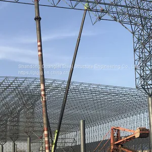 Prefab Steel Structure Space Frame Light Steel Coal Storage Grid Steel Structure thumbnail-1