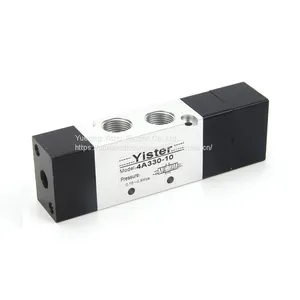 3/8 Inch 2 Way Pneumatic Manual Air Control Valve 4A330-10 thumbnail-1