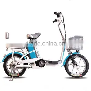 Factory Direct 240w Lithium Battery Electric Bike Green City thumbnail-1
