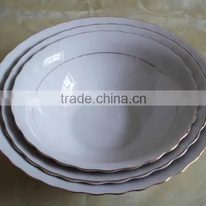Ceramic Soup Bowl Set, Home Use Porcelain Salad Bowl, Cheap Korean Bowl Soup Bowl thumbnail-1