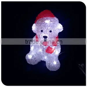 2016 Christmas Holiday Decoration Led 3d Motif Animal Bear Light thumbnail-1