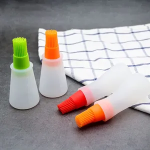 Kitchen Accessories Home and Kitchen Gadgets Silicone Kitchen Accessories Bbq Brush High Resistant 3 Styles Oil Brush Bottle thumbnail-3
