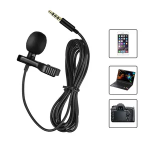 Portable All-round Harvest Easy Lapel Clip On System Mic Lavalier Microphone for Android Phone, Recording, Live Proadcast thumbnail-3