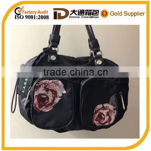 Flower Pattern Large Space Printed Handbag thumbnail-1
