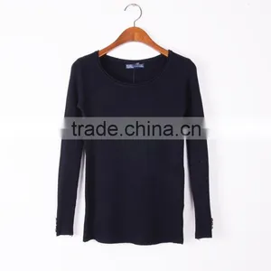 Fashion Designhand Knit Sweater Round Collar Sweater for Girls thumbnail-4
