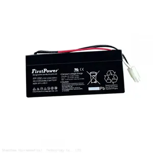 Biolight Original FirstPower FP1232 Pb 12V 3.2Ah 2 Needles Connector Lead-acid Cell Batteries thumbnail-1