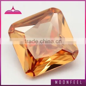 Wholesale Champagne Square Shaped Zirconia Gemstone thumbnail-1