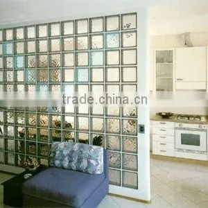 Colored Glass Brick/ Glass Block for Curtain Wall / Lightweighe Building Material thumbnail-1