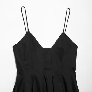 2025 New European and American Fashion Simple Poplin Short Dress thumbnail-2