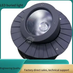 Led Outdoor High-power In-ground Lights With Adjustable Angle and Telescopic Function, Cob 10w, Single Color Constant Light, Dmx512 Full-color With Control thumbnail-2