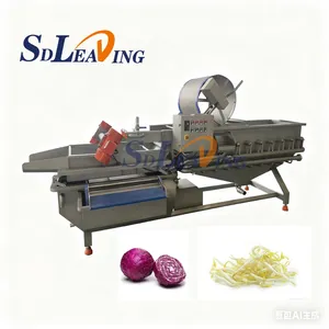 Energy Saving Commercial Vegetables and Fruit Washing Machine Industrial Automatic Stainless Steel Food Cleaning Washing Line thumbnail-1