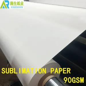 90Gsm Sublimation Paper Roll Supplier,High Quality and Restore Vibrant Colors,The Paper Surface is Flat, Not Arched or Rolled thumbnail-1