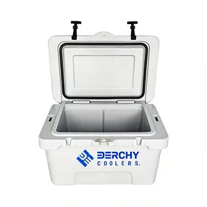 Rotomolded Hard Cooler Portable Small Ice Chest With 3-Inch Insulation Heavy-Duty Beach Cooler for Camping, Fishing, Boating, Picnic, BBQ, Travel thumbnail-1