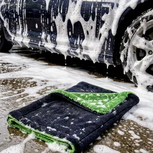 Microfiber Car Drying Towel Twisted Loop Weave Auto Detailing Cloth for Cars, Trucks & Boats thumbnail-1