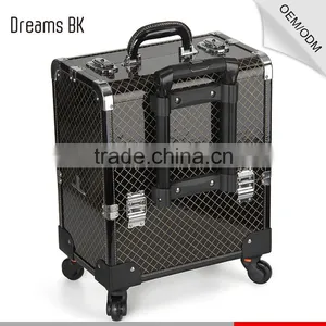 Guangzhou Factory Cheap Price Trolley Makeup Case With Trays thumbnail-3