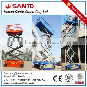 China Electric Hydraulic Scissor Lift Table Working Platform Self Propelled Scissor Lift Indoor Stationary Use thumbnail-1