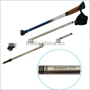 Hot Sale Adjustable External Quick Lock Aluminum 7075 Hiking Stick thumbnail-2