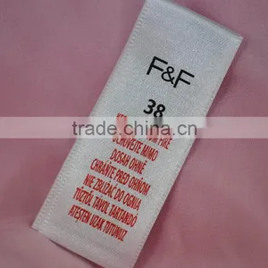 Low Price Trade Assurance Printed Satin Clothing Label thumbnail-4