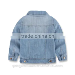 Fashion Children Denim Coat Kids Jacket New Arrival European Style Long Sleeve Cowboy Handsome Boys Coat thumbnail-3