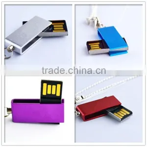 16GB Mini Usb Flash Drive Swivel USB 2.0 Memory Flash Stick Promotional Usb thumbnail-1