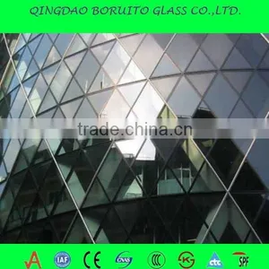Hot Sale 4mm 5mm 6mm Light Grey Reflective Float Glass Price thumbnail-1