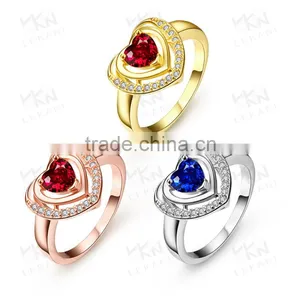 2016 Well-built Fashion Top-level Women Gold Gemstone Ring thumbnail-1