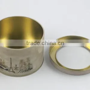 Round Copper Tin Canister for Tea Pack thumbnail-1