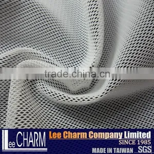 Stretch White Pique Bird Eye Elastic Mesh Fabric thumbnail-5