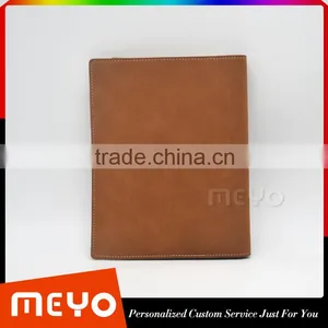 Vintage Leather Cover Notebook and Golden Twist Ball Pen Gift Set With Logo thumbnail-2